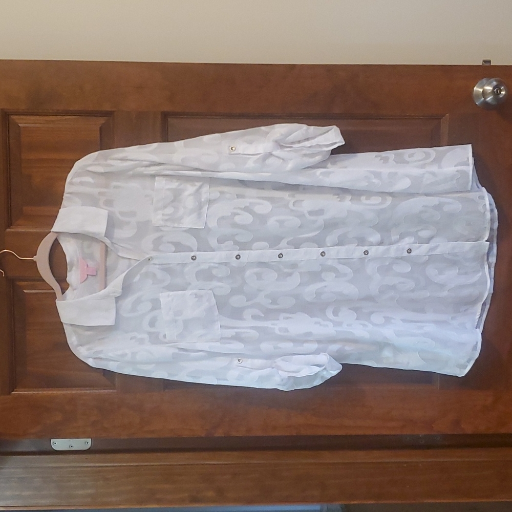 Lilly Pulitzer sheer button down